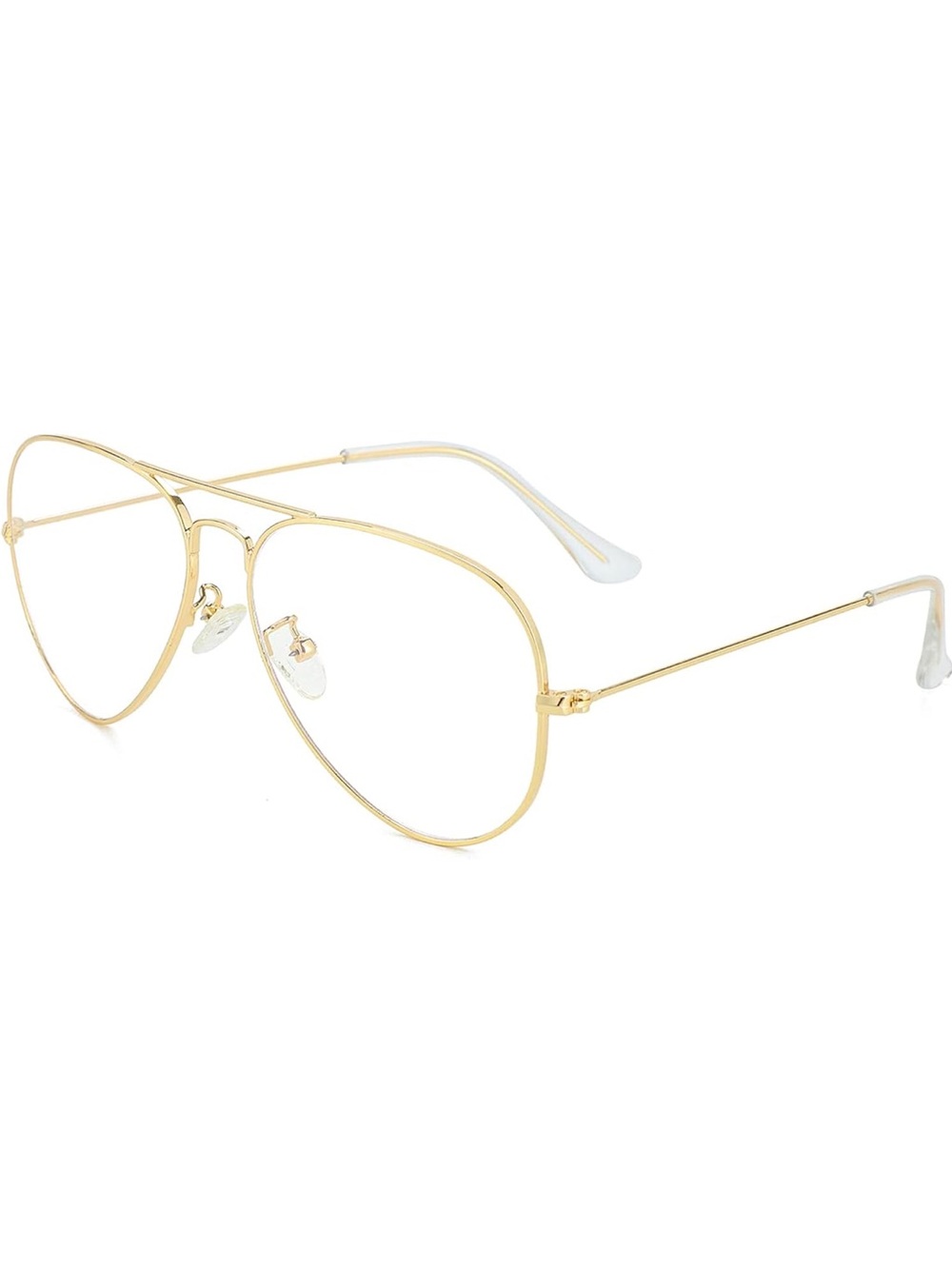 Gold Aviator Blue-Light Blocking Glasses - Women
